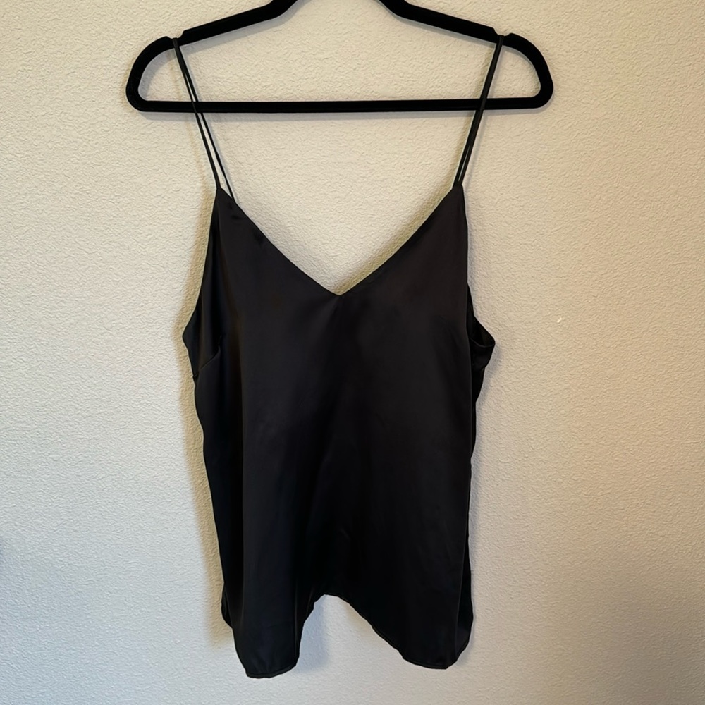 Black V-Neck Cami Top - Women